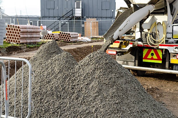 Direct Chute Ready-Mix Concrete Delivery on Site Richmond